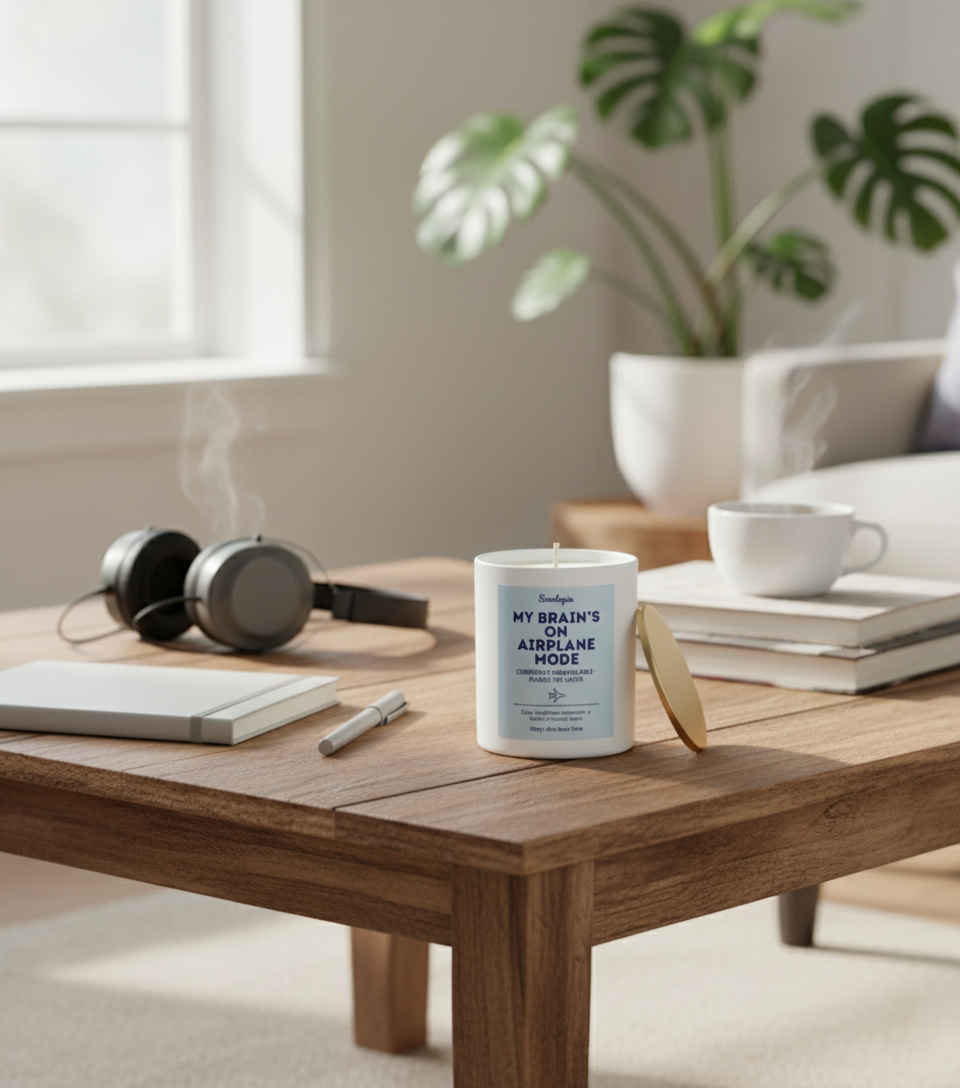 My Brain's On Airplane Mode - Candle