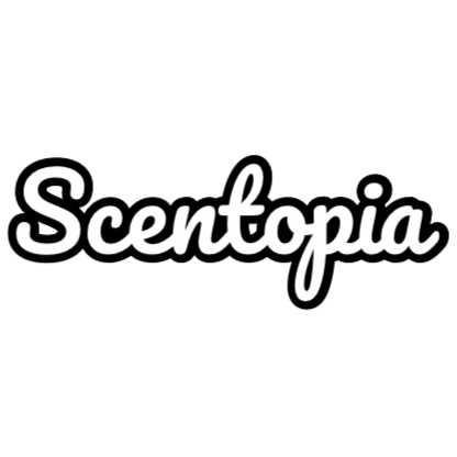 Logo of Scentopia on a white background